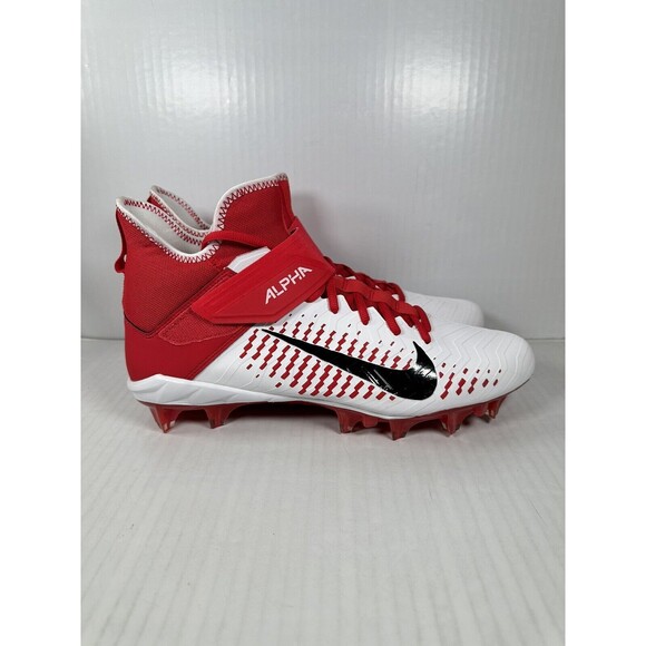 Nike Alpha Menace Pro 2 Football Cleats Red White Size 11 BV3945-105 BRAND NEW - Picture 1 of 8